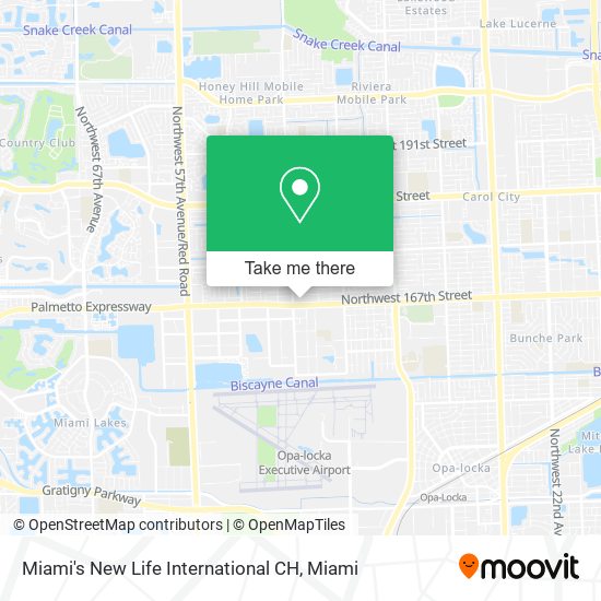 Mapa de Miami's New Life International CH