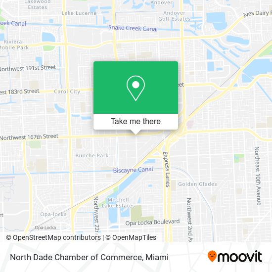 North Dade Chamber of Commerce map