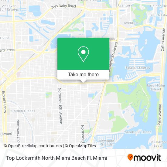 Mapa de Top Locksmith North Miami Beach Fl