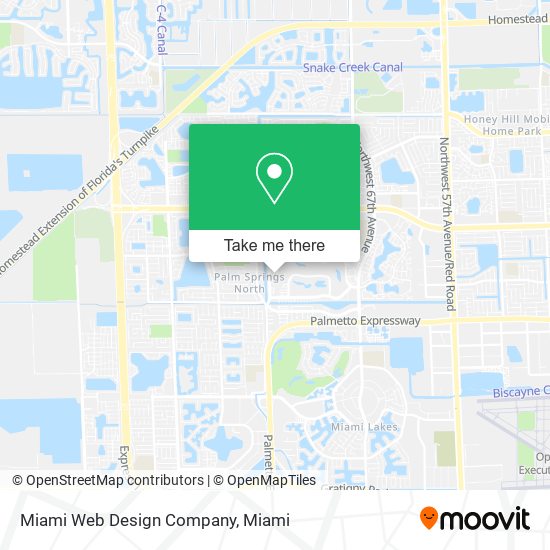 Miami Web Design Company map