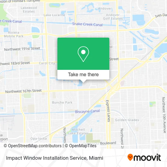 Impact Window Installation Service map