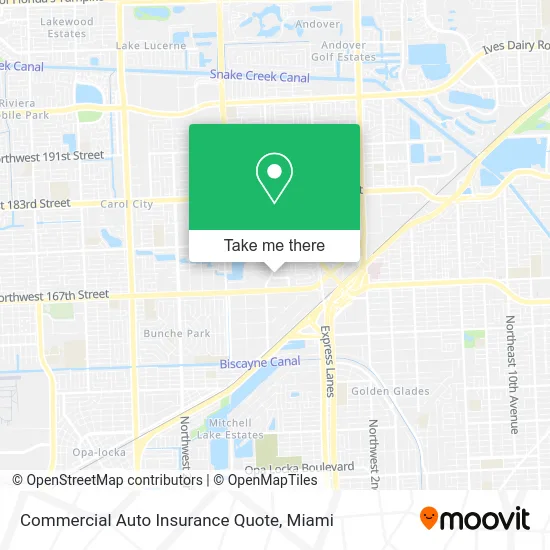 Commercial Auto Insurance Quote map