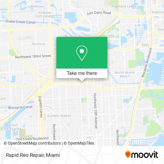 Rapid Reo Repair map