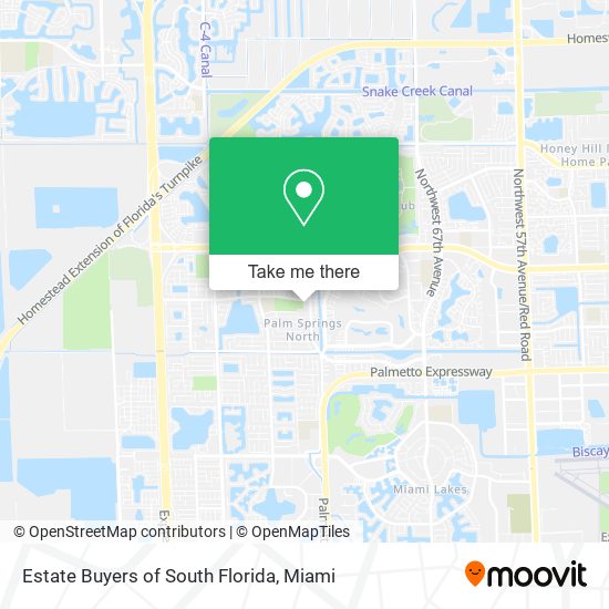 Estate Buyers of South Florida map
