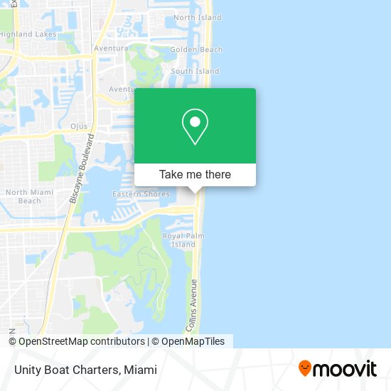 Unity Boat Charters map