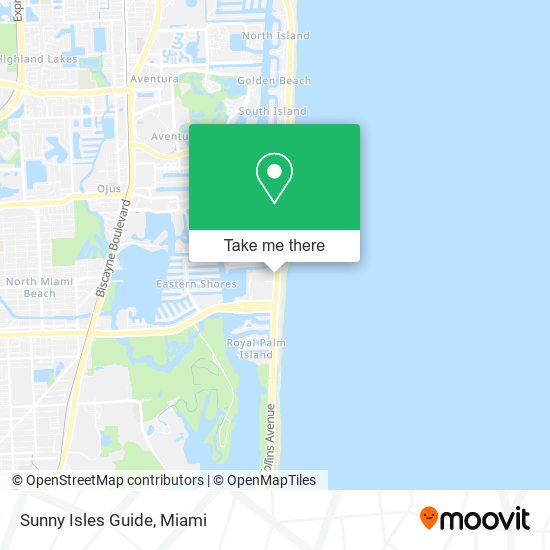 Sunny Isles Guide map