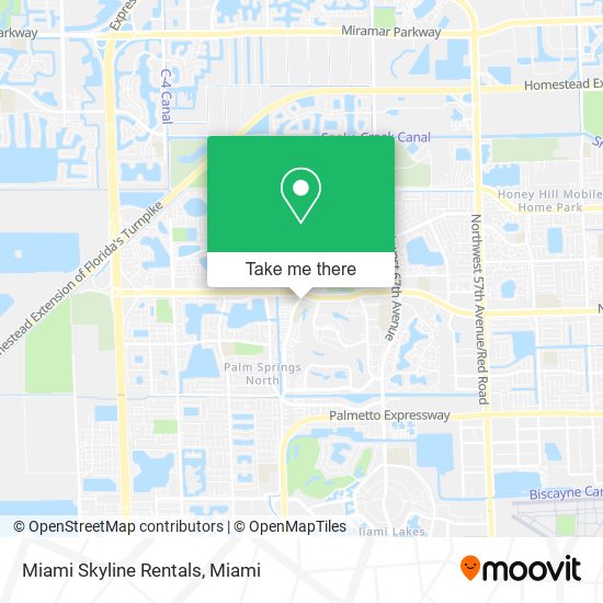 Mapa de Miami Skyline Rentals