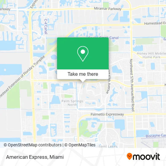 American Express map