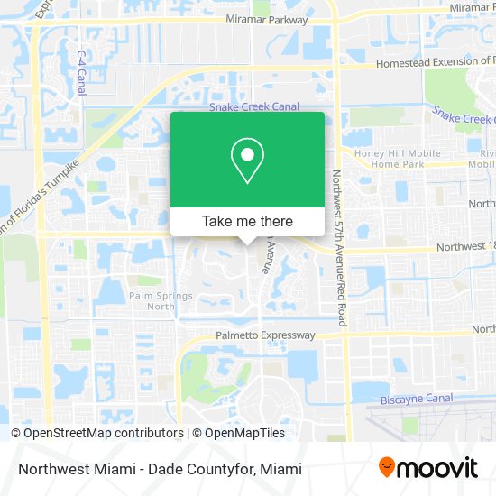 Northwest Miami - Dade Countyfor map