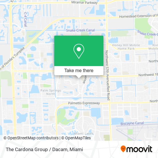 The Cardona Group / Dacam map