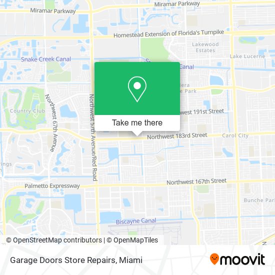 Garage Doors Store Repairs map