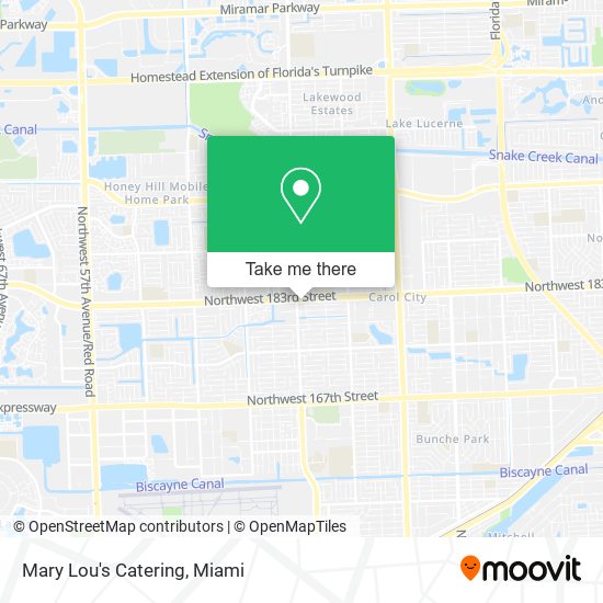 Mary Lou's Catering map