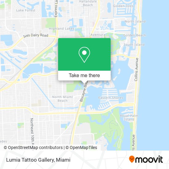 Lumia Tattoo Gallery map