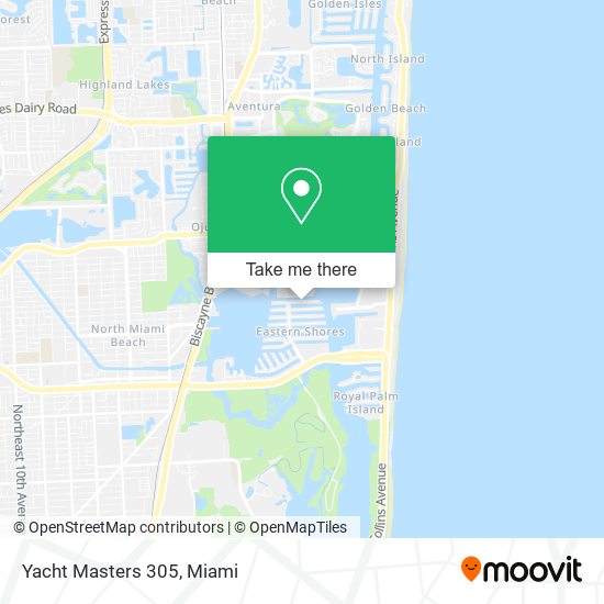 Yacht Masters 305 map