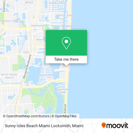 Sunny Isles Beach Miami Locksmith map