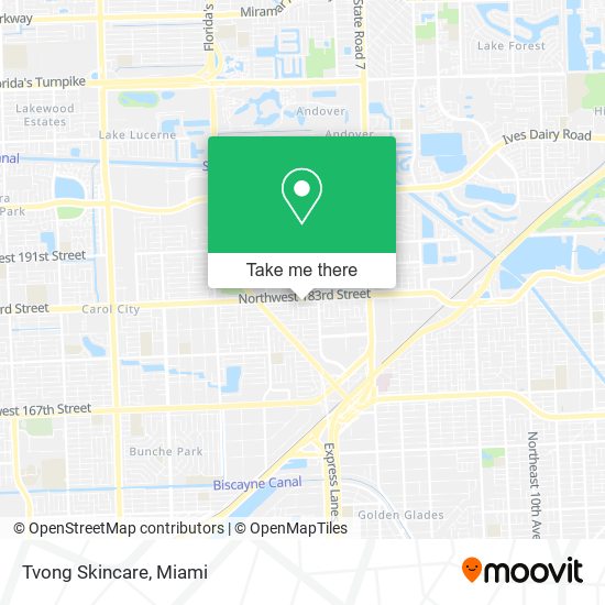 Tvong Skincare map