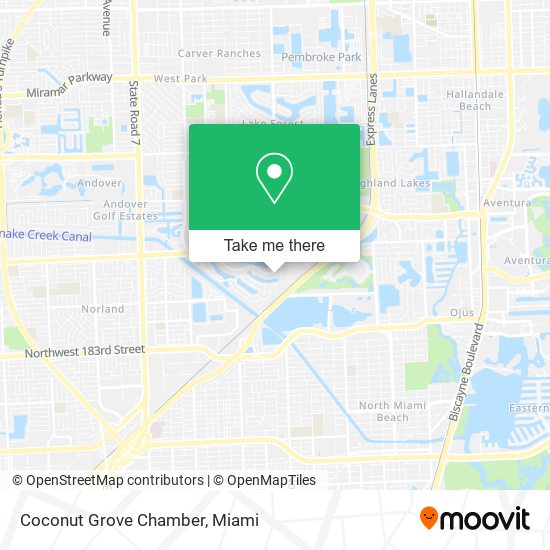 Coconut Grove Chamber map