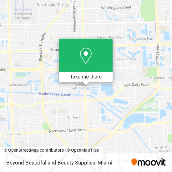 Beyond Beautiful and Beauty Supplies map