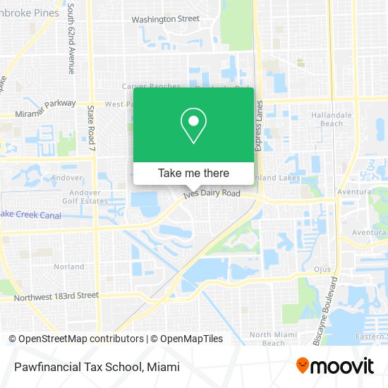 Mapa de Pawfinancial Tax School