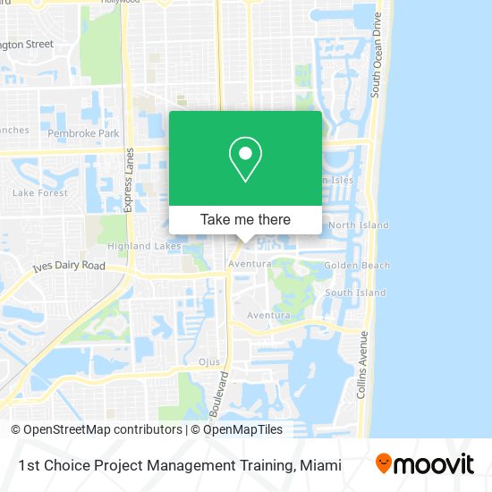 1st Choice Project Management Training map