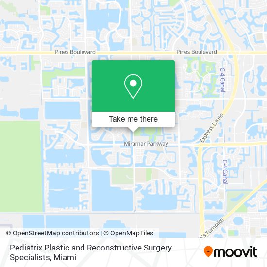 Pediatrix Plastic and Reconstructive Surgery Specialists map