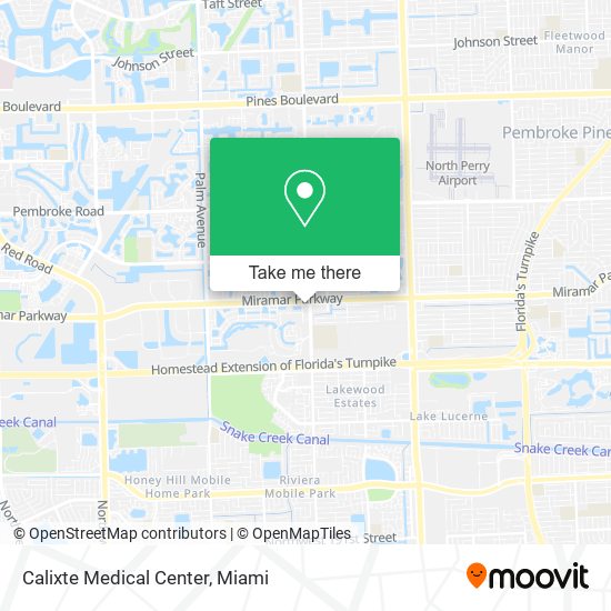 Mapa de Calixte Medical Center