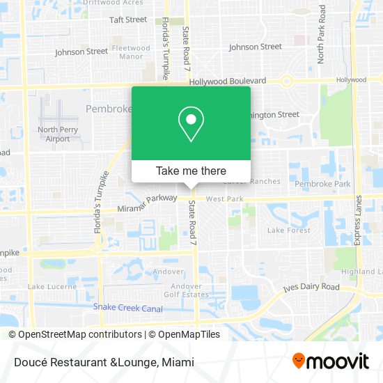 Doucé Restaurant &Lounge map