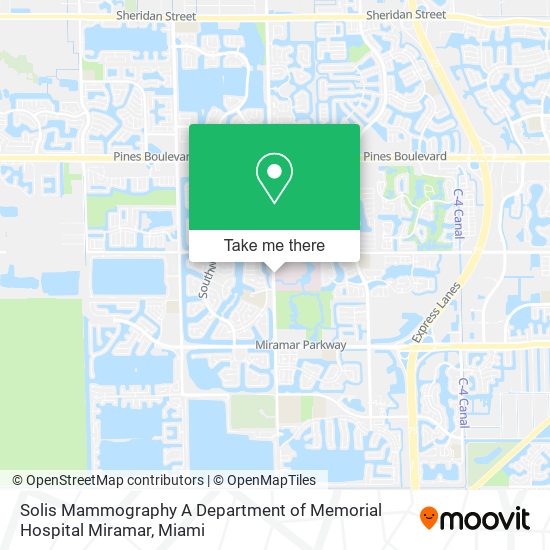 Solis Mammography A Department of Memorial Hospital Miramar map