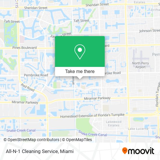 All-N-1 Cleaning Service map