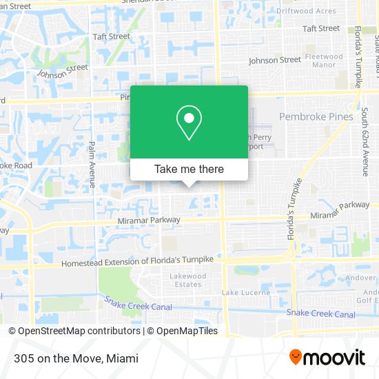 305 on the Move map
