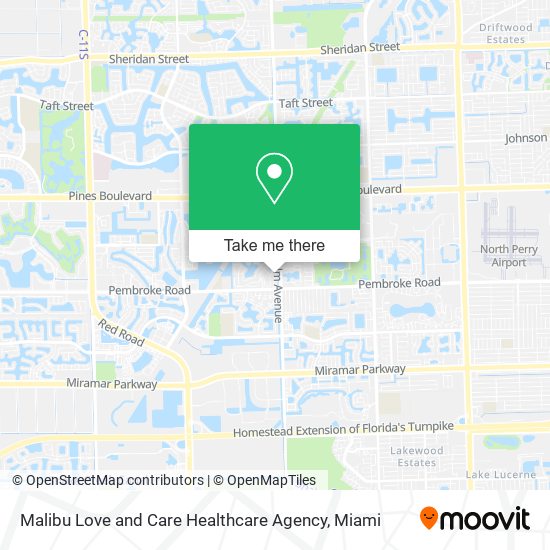 Malibu Love and Care Healthcare Agency map