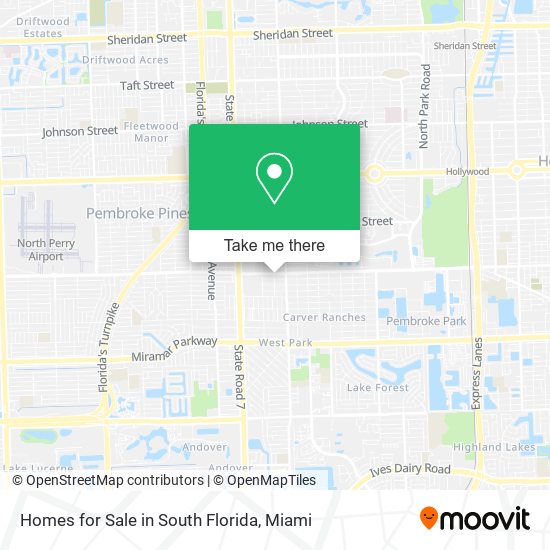 Homes for Sale in South Florida map