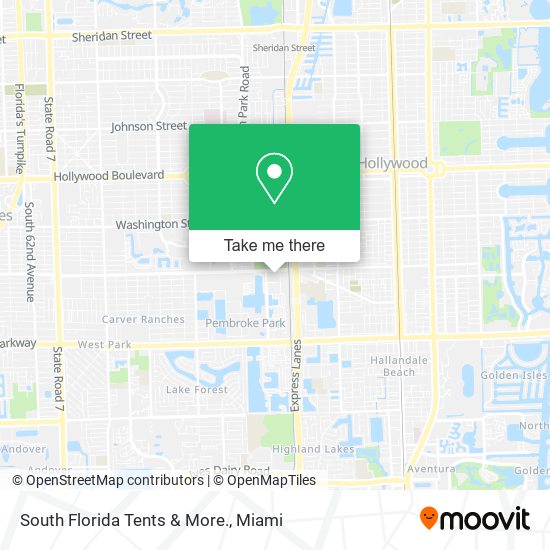 Mapa de South Florida Tents & More.