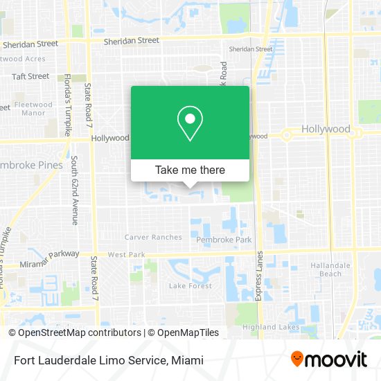 Fort Lauderdale Limo Service map