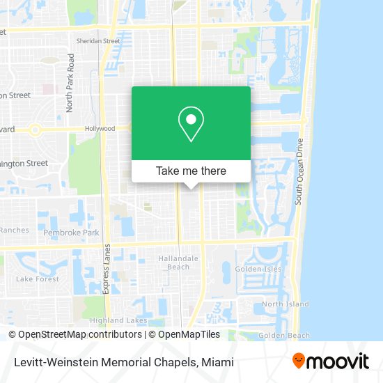 Levitt-Weinstein Memorial Chapels map