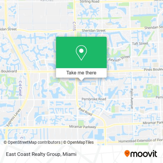 East Coast Realty Group map