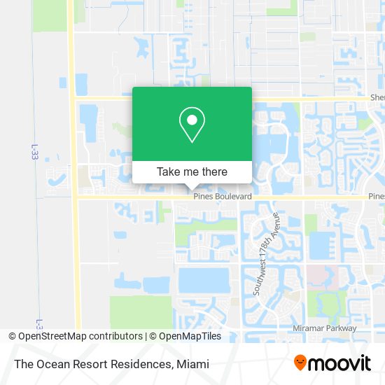 The Ocean Resort Residences map