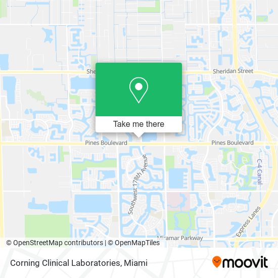 Mapa de Corning Clinical Laboratories