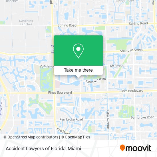 Accident Lawyers of Florida map