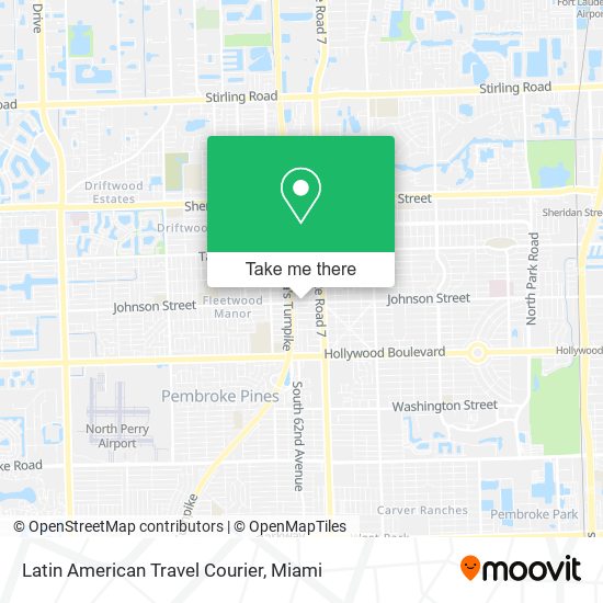 Latin American Travel Courier map