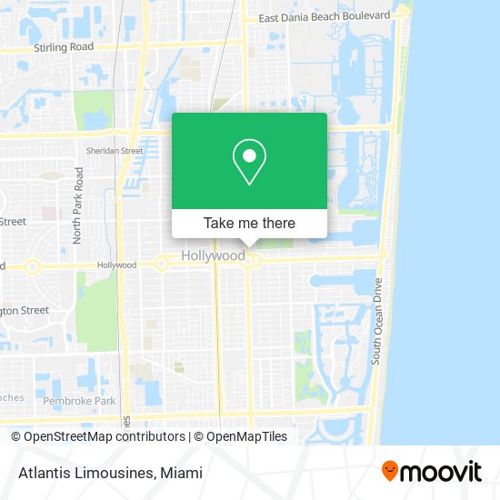 Atlantis Limousines map