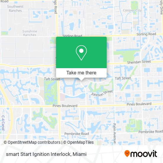 smart Start Ignition Interlock map