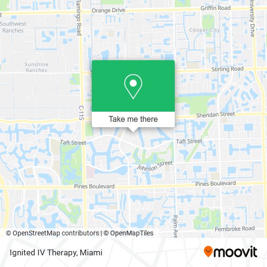 Ignited IV Therapy map