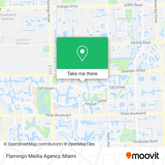 Flamingo Media Agency map