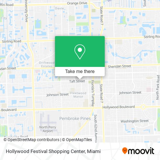 Hollywood Festival Shopping Center map