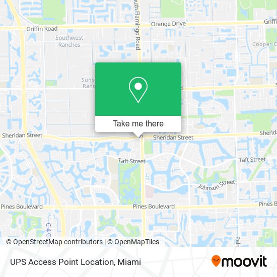 Mapa de UPS Access Point Location