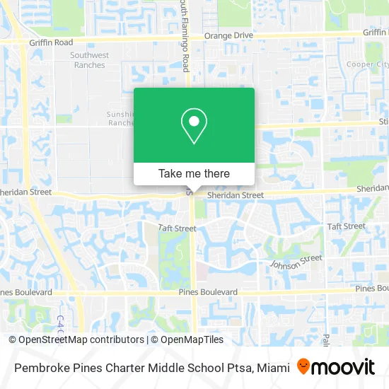 Pembroke Pines Charter Middle School Ptsa map