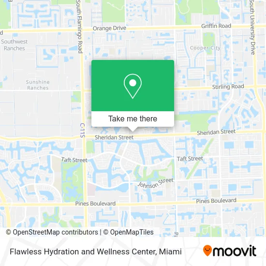 Flawless Hydration and Wellness Center map