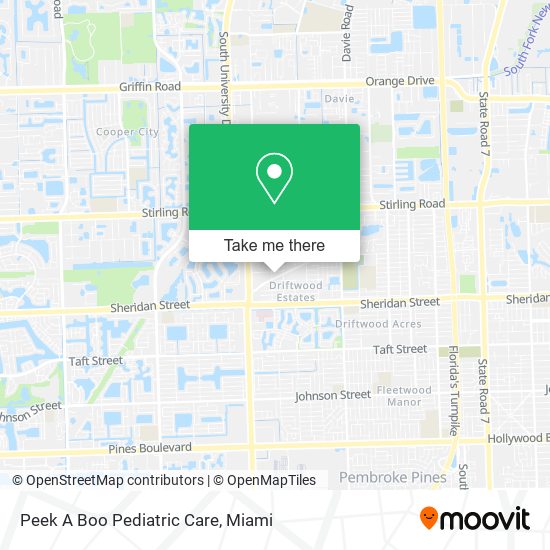 Peek A Boo Pediatric Care map