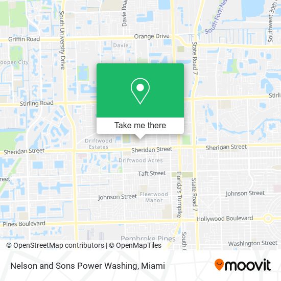 Nelson and Sons Power Washing map